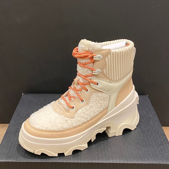 Sorel Brex Nova Sand Cozy Lace Booties Ankle Boots Shoes Heels Multi Size NEW - Picture 9 of 9
